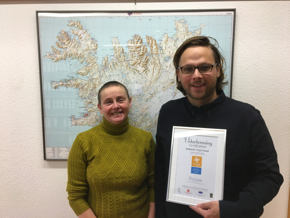 Unnur Svavarsdóttir og Einar J. Finnbogason.