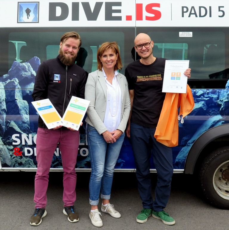 DIVE.IS fær viðurkenningu Vakans