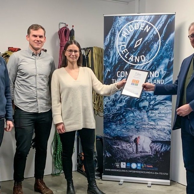 Á myndinni eru frá vinstri Ryan Connolly markaðs og umhverfisstjóri, Scott Drummond framkvæmdastjóri…