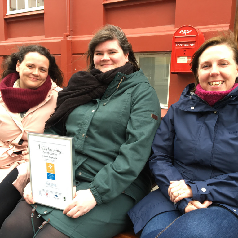 Auður Ösp með Vakann ásamt kollegum sínum