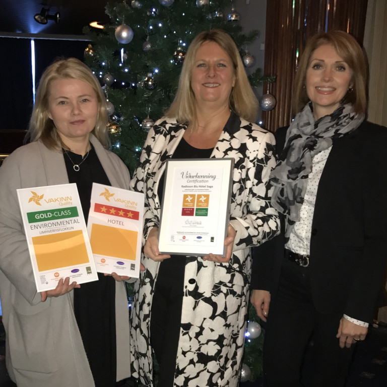 Stjörnuflokkun - Radisson Blu Hótel Saga hlýtur gæða- og umhverfisviðurkenningu Vakans